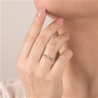 Ring Mirco Visconti Woman Solitario in White Gold Diamante 0.23 Ct GM95/EA20 - GM95/EA20